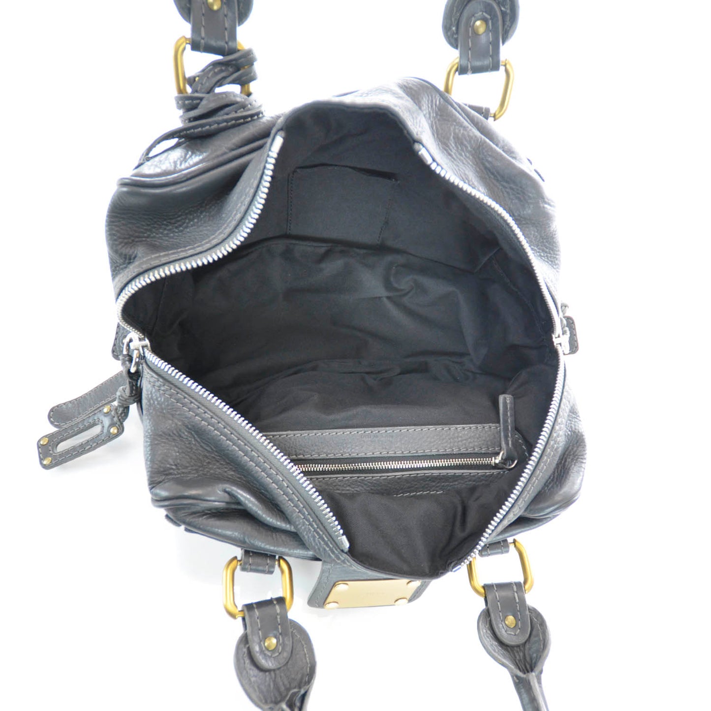 Leather Paddington Grey