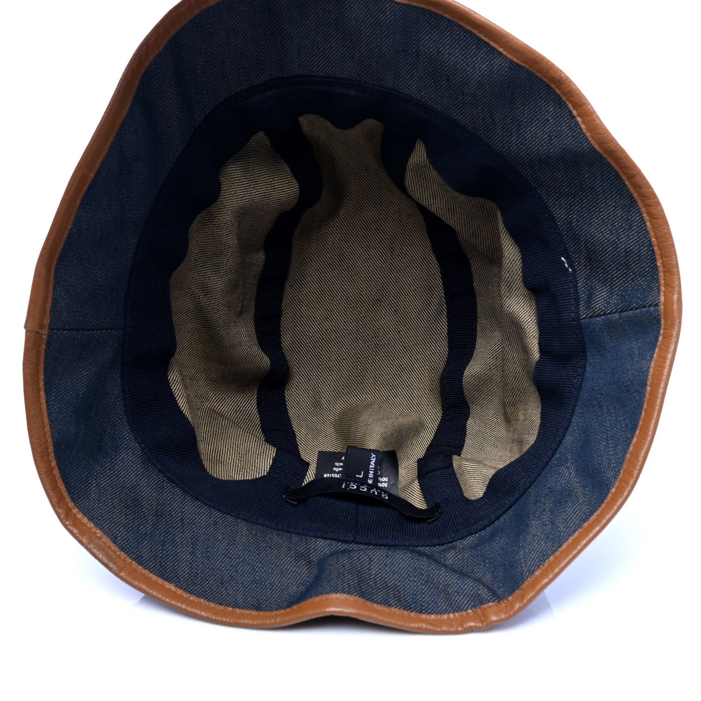Denim Monogram Bucket Hat L Blue