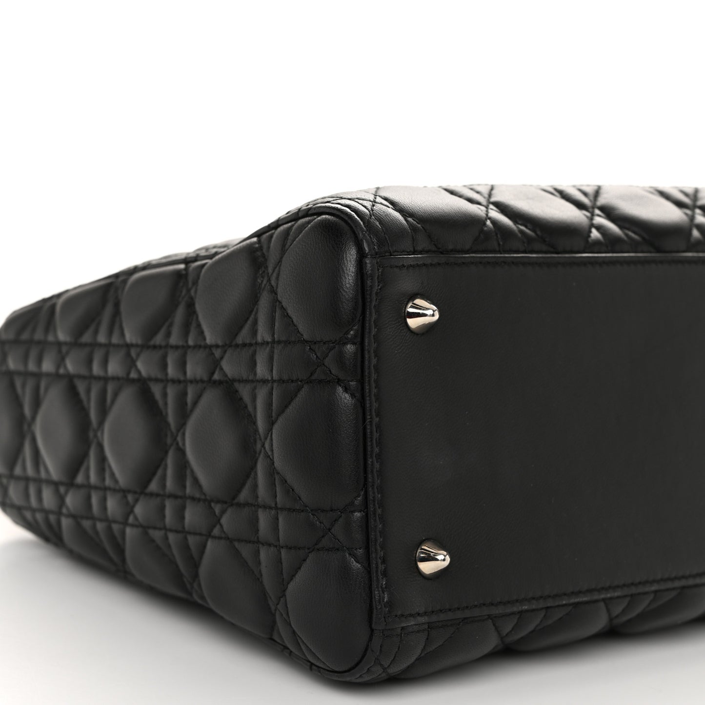 Lambskin Cannage Medium Lady Dior Black
