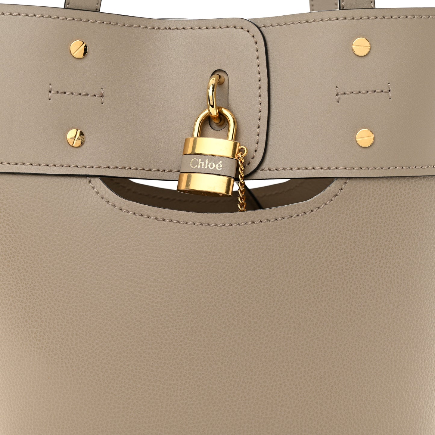 Smooth Grained Calfskin Medium Aby Tote Motty Grey