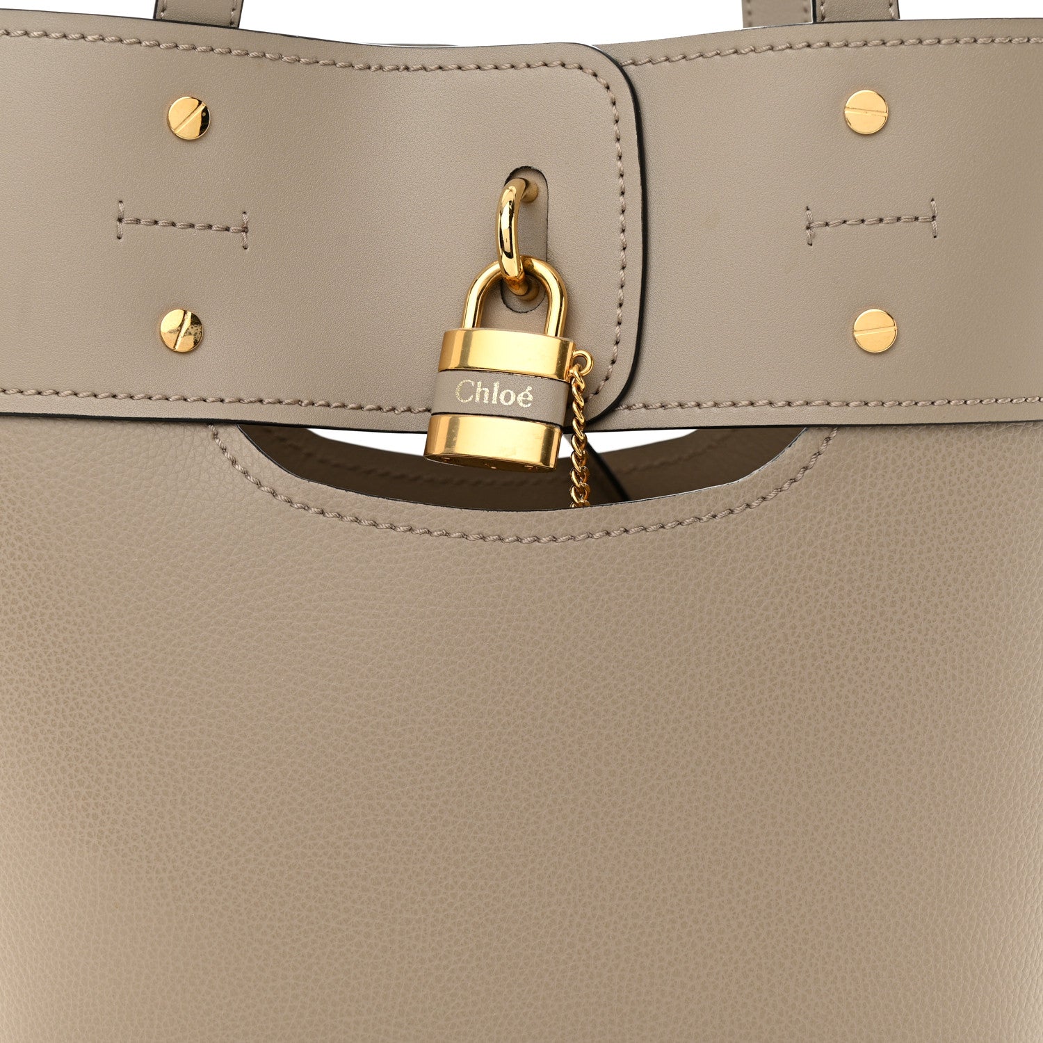 Chloe Smooth Grained Calfskin Medium Aby Tote Motty Grey 8 of 11