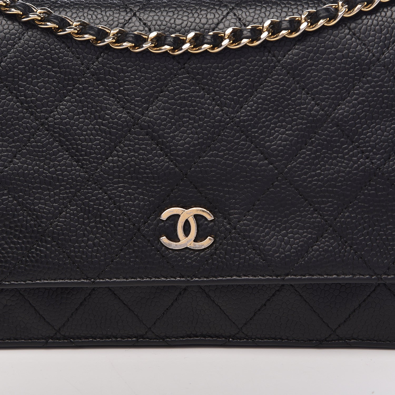 Chanel Caviar Quilted Wallet On Chain WOC Black 19 of 20