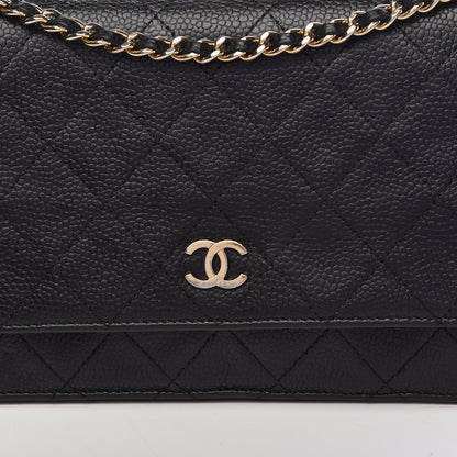 Chanel Caviar Quilted Wallet On Chain WOC Black 19 of 20