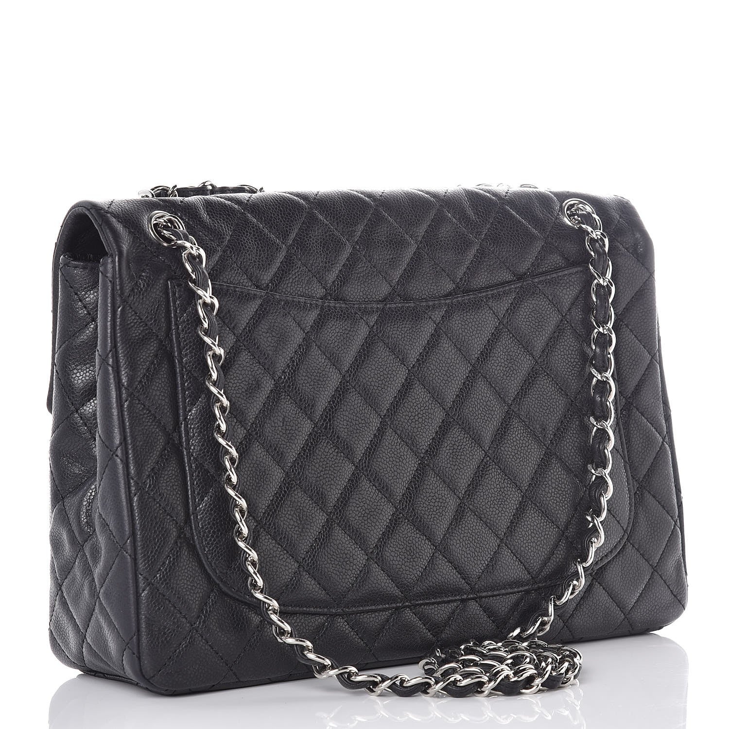 Chanel Caviar Quilted Maxi Single Flap Black 3 of 8