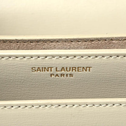 Saint Laurent Calfskin Medium Monogram Sunset Blanc Vintage 6 of 10