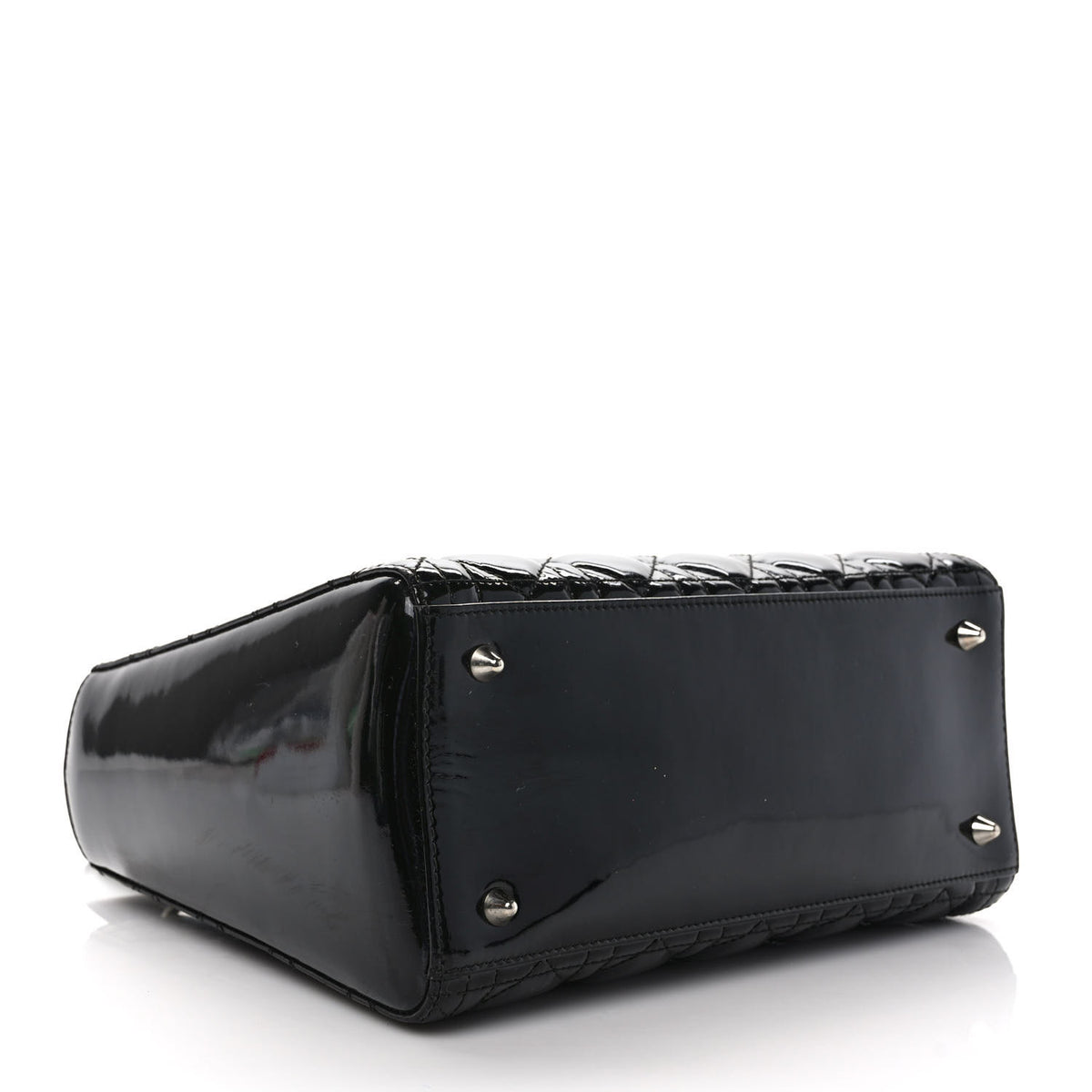 Christian Dior Patent Cannage Medium Lady Dior Black 4 of 10