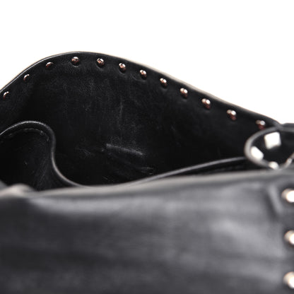 Valentino Garavani Lambskin Medium Free Rockstud Spike Shoulder Bag Black 10 of 23