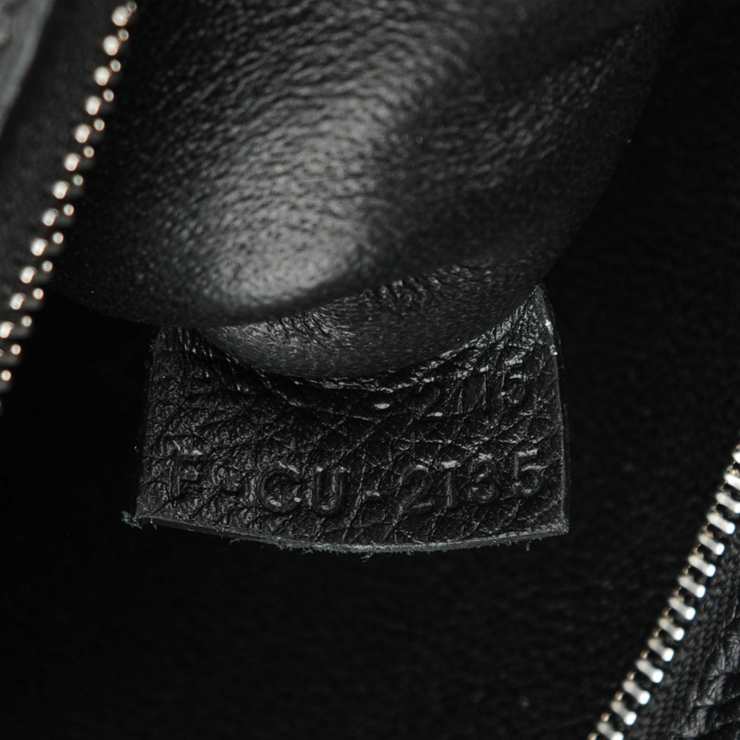 Celine Drummed Calfskin Suede Small Trapeze Black 7 of 7