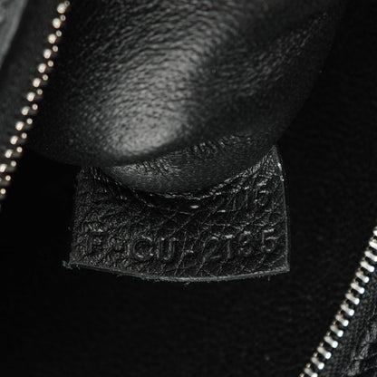 Celine Drummed Calfskin Suede Small Trapeze Black 7 of 7