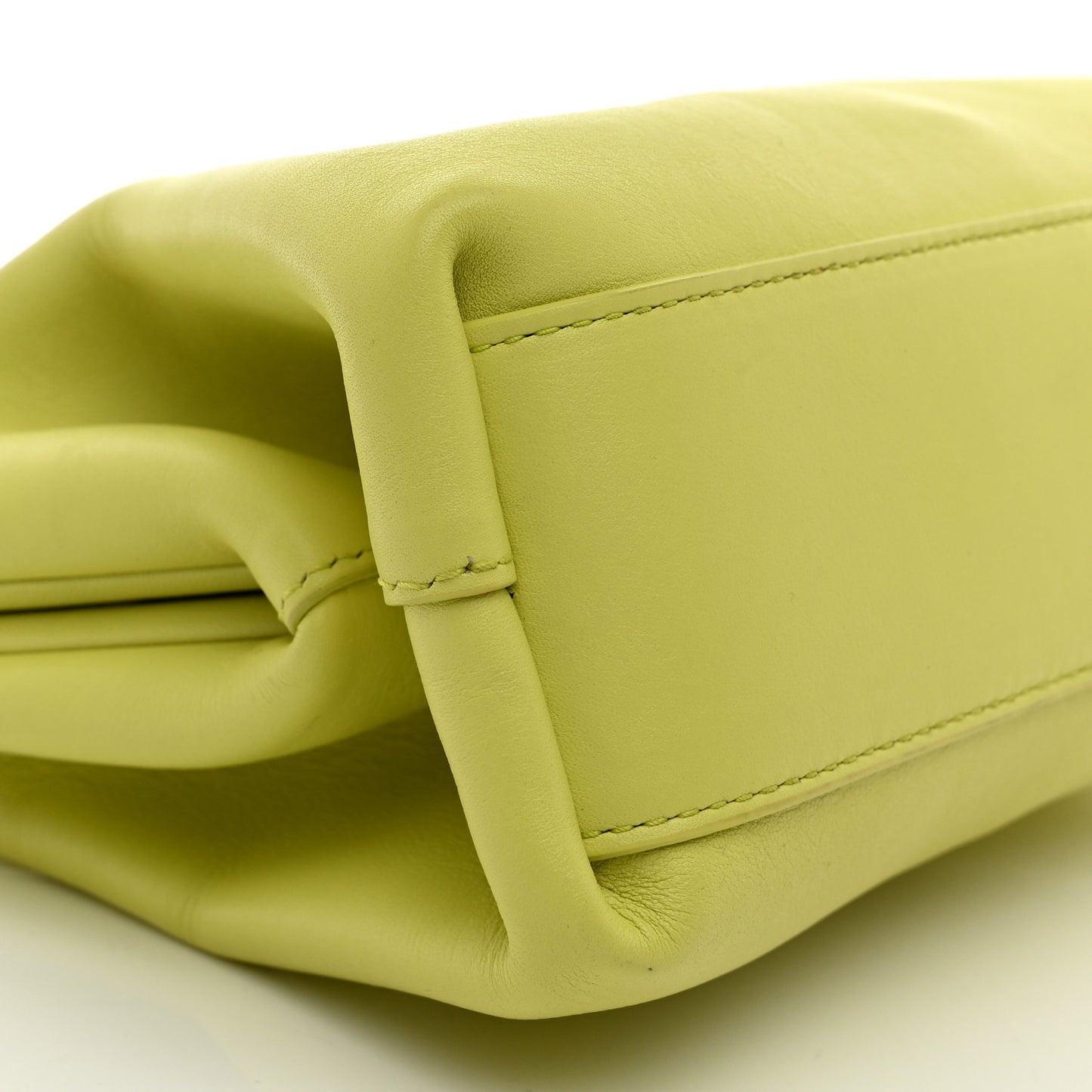 Calfskin Small The Point Triangle Bag Seagrass