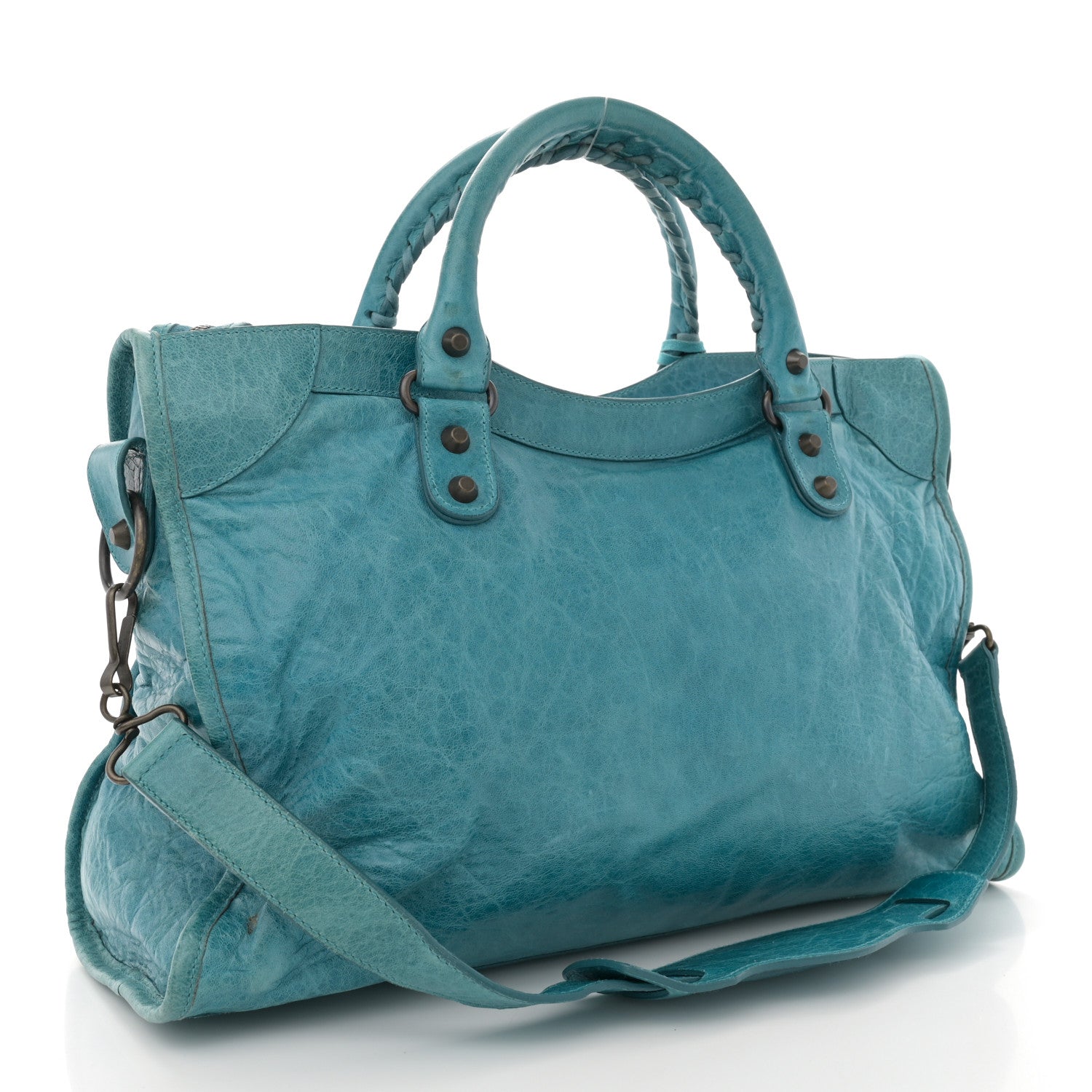 Balenciaga Agneau Classic Hardware City Aquamarine 4 of 15