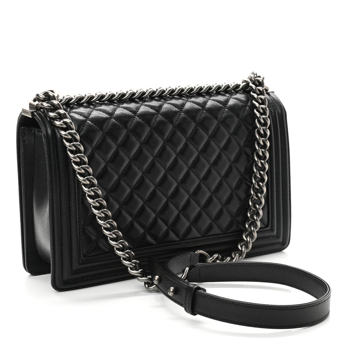Caviar Quilted New Medium Boy Flap Black