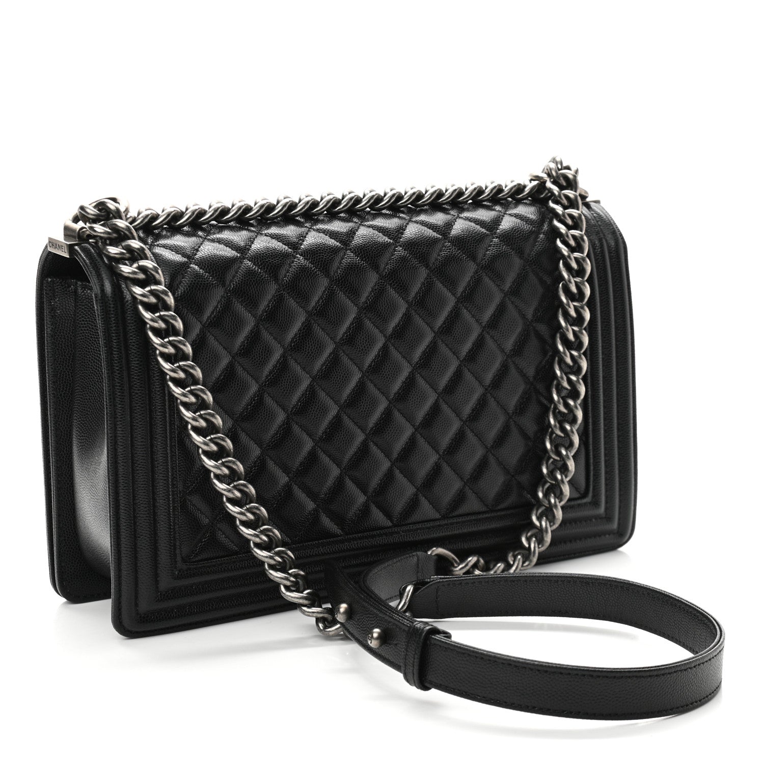 Chanel Caviar Quilted New Medium Boy Flap Black 3 of 11