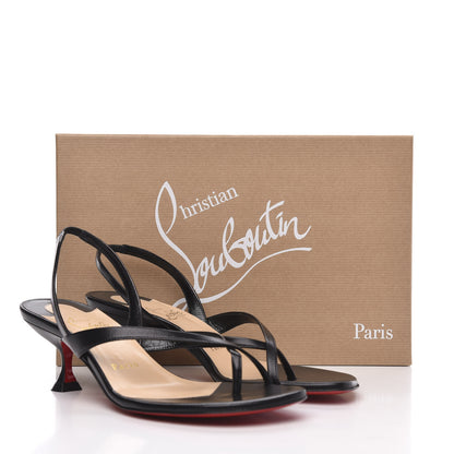 Christian Louboutin Kid Taralita 55 Thong Sandals 37 Black 8 of 8