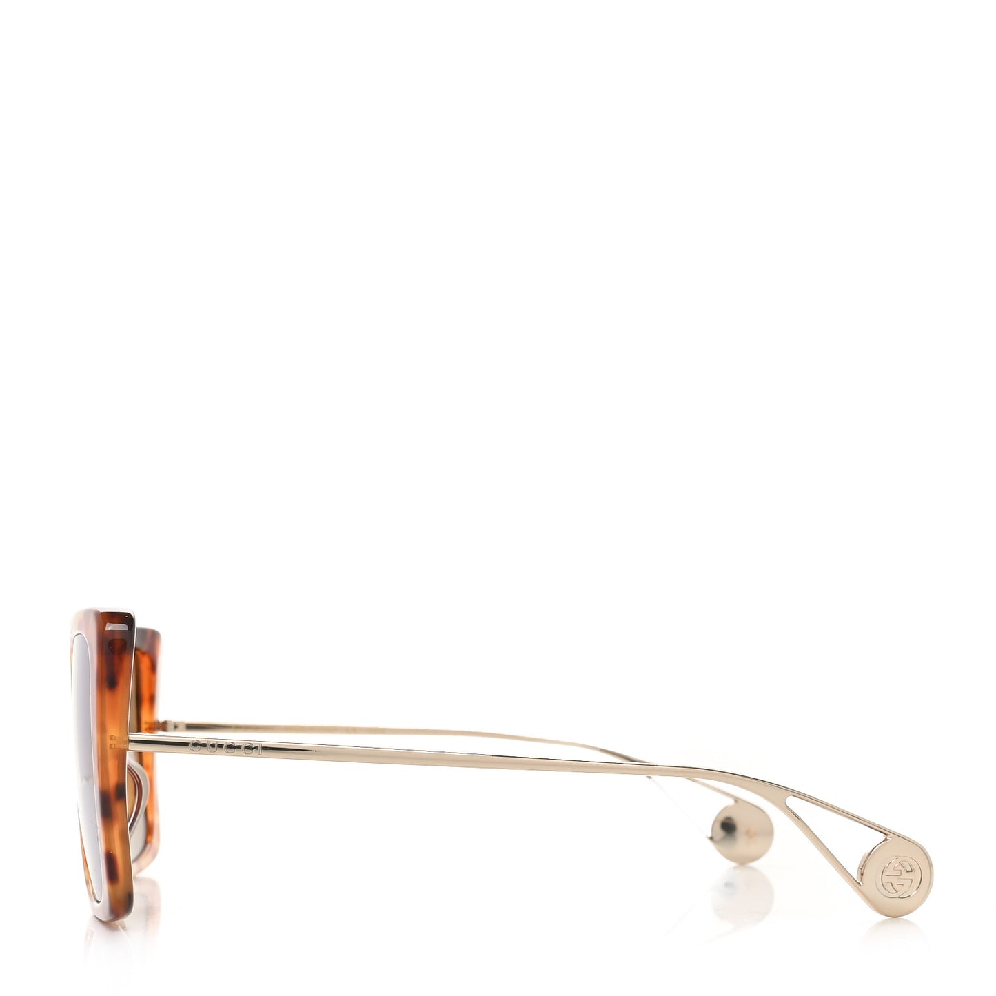 Acetate Oversize Square Frame GG0435SA Sunglasses Havana