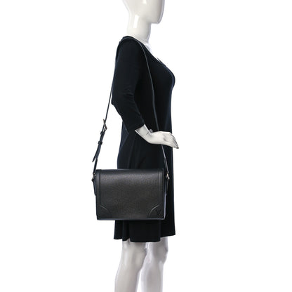 Louis Vuitton Taiga New Flap Messenger Black 2 of 12