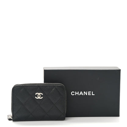 Chanel Caviar Quilted Classic Zipped Coin Purse Black 7 of 7