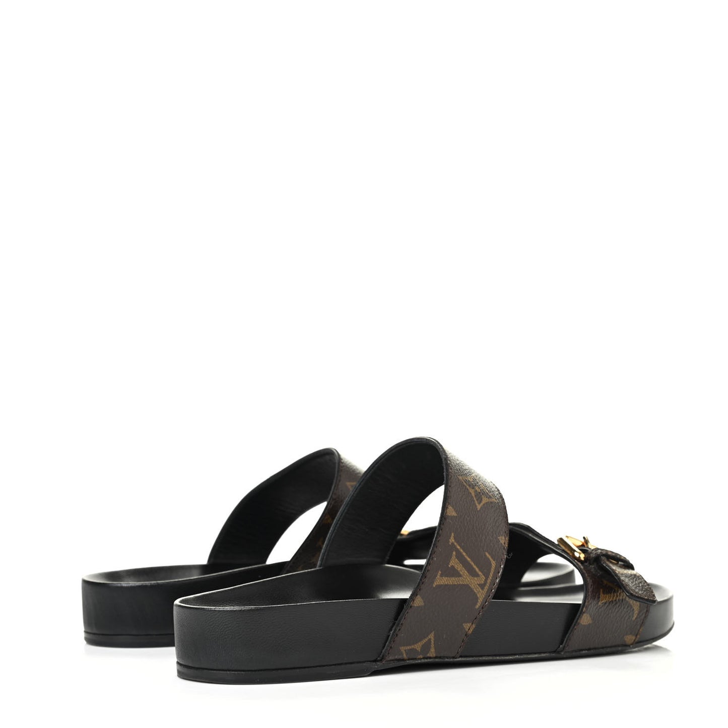 Monogram Bom Dia Mule Sandals 40 Black