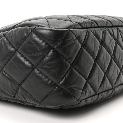 Chanel Aged Calfskin Quilted Large Reissue Camera Case Black Black 9 of 11