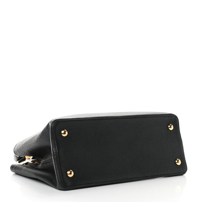Louis Vuitton Taurillon Capucines GM Black 3 of 8