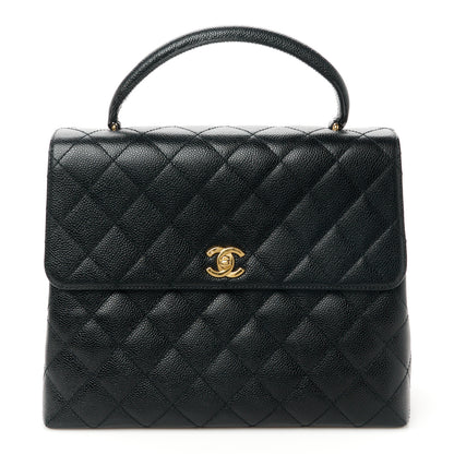 Chanel Caviar Quilted Jumbo Kelly Flap Black 1 of 11