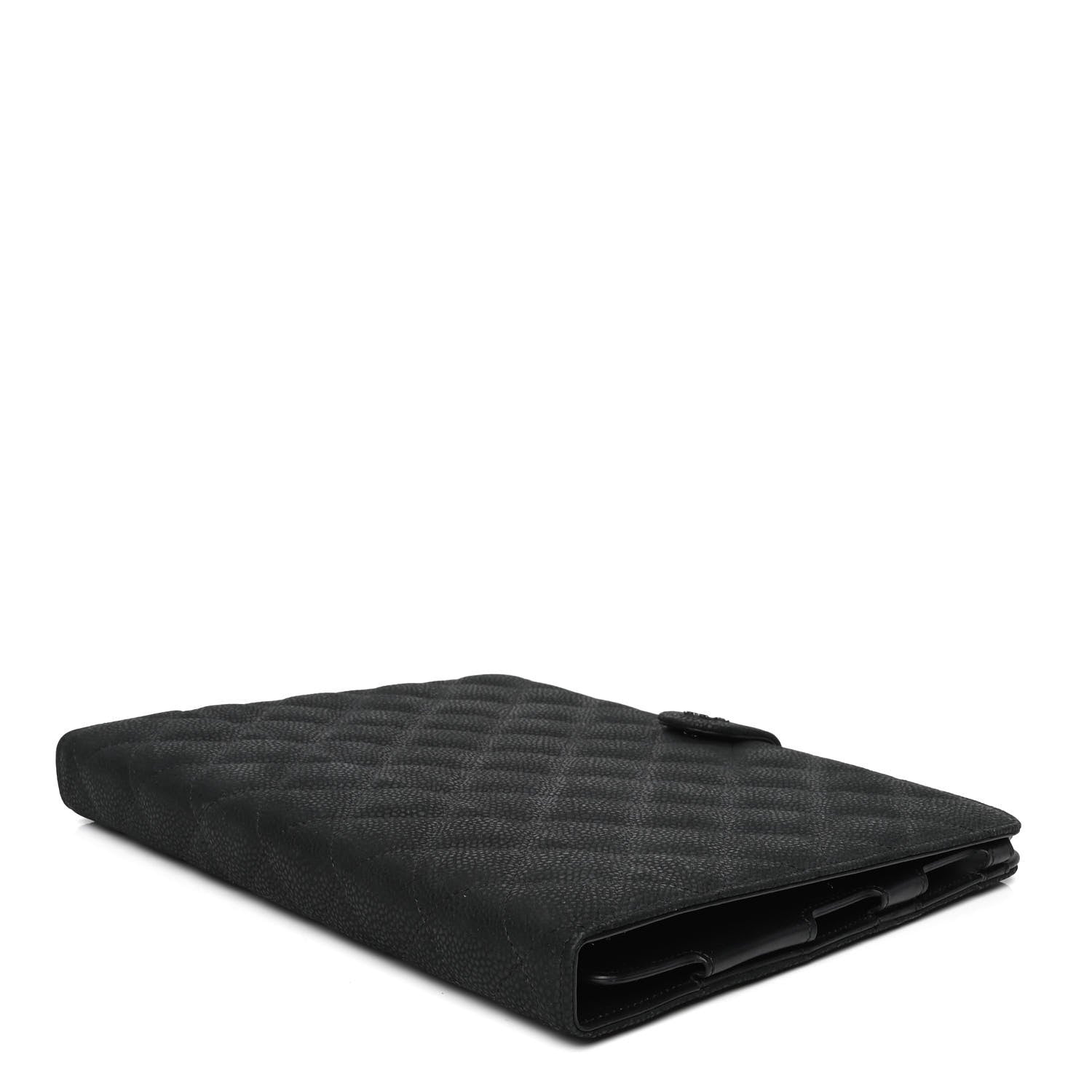 Chanel Iridescent Caviar Quilted Crossbody iPad Holder Black 3 of 4