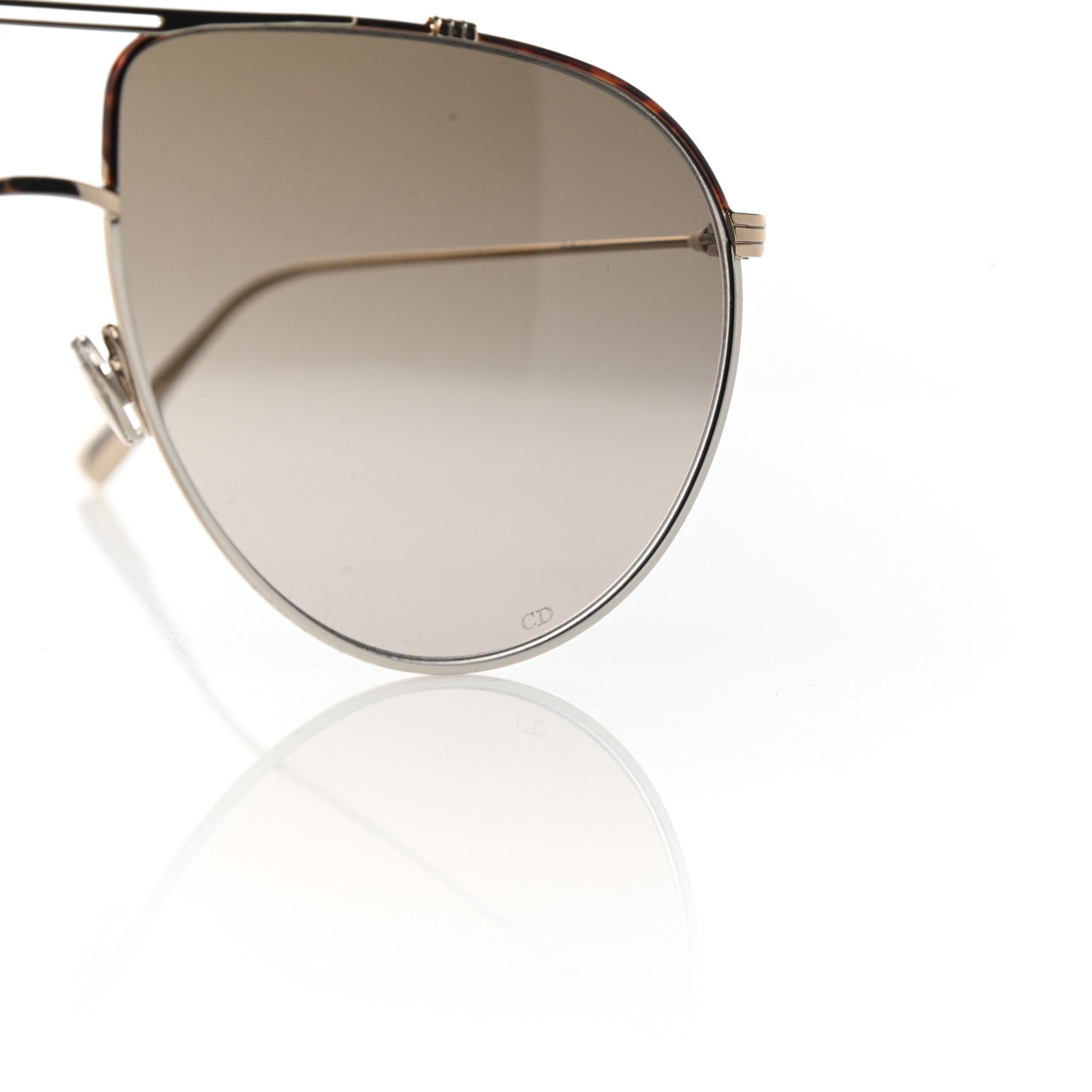 Christian Dior Metal Monsieur 1 Sunglasses Light Gold Havana 5 of 6