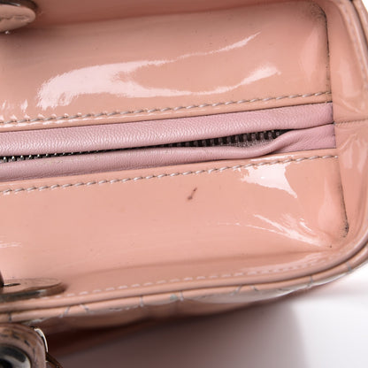 Christian Dior Patent Cannage Large Lady Dior Light Pink 9 of 10