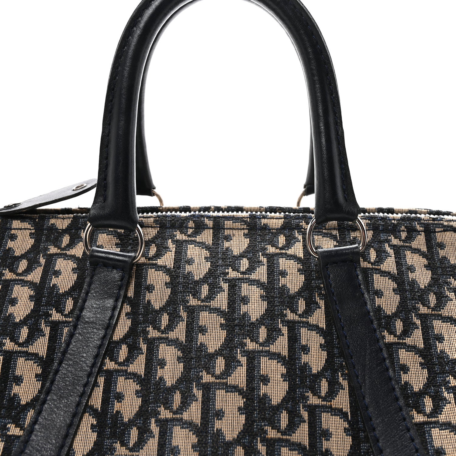 Christian Dior Monogram Boston Navy Blue 8 of 11