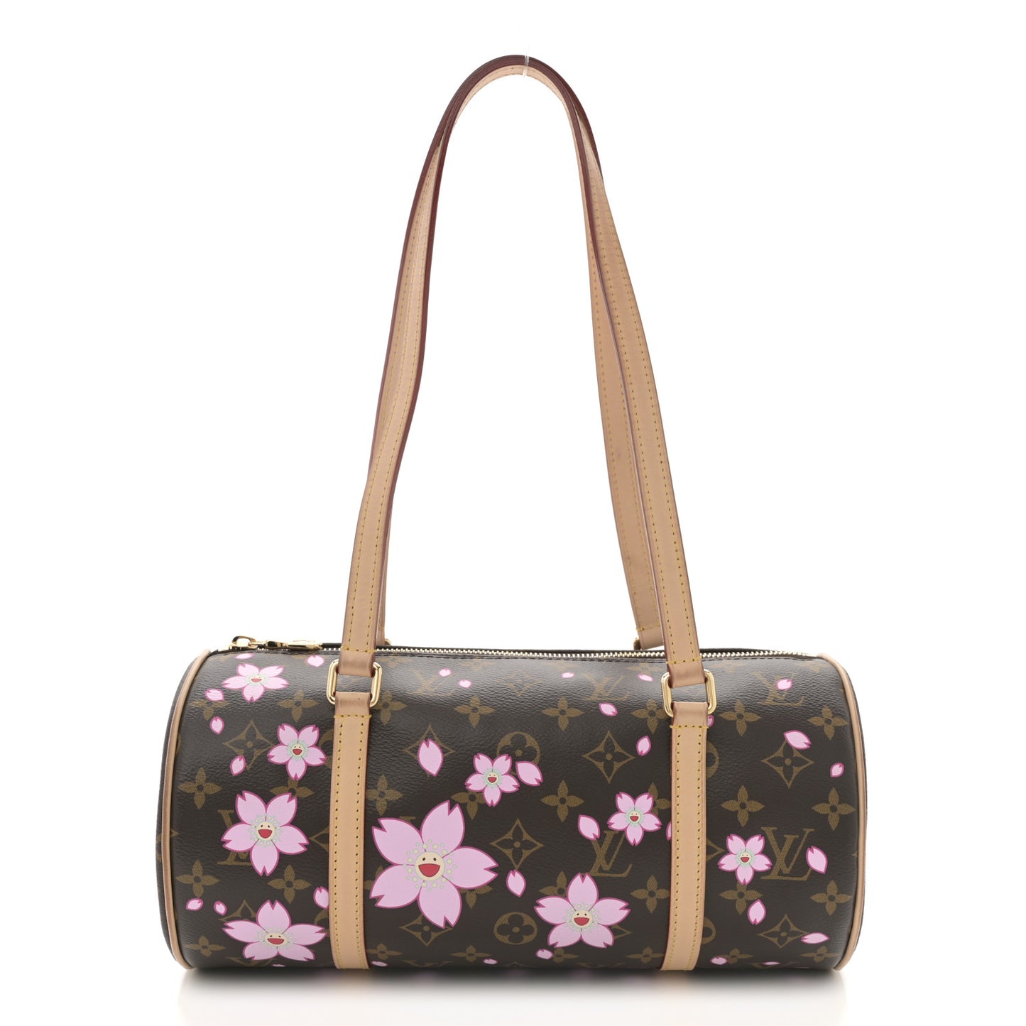 LV X TM Monogram Cherry Blossom Papillon Sakura Brown