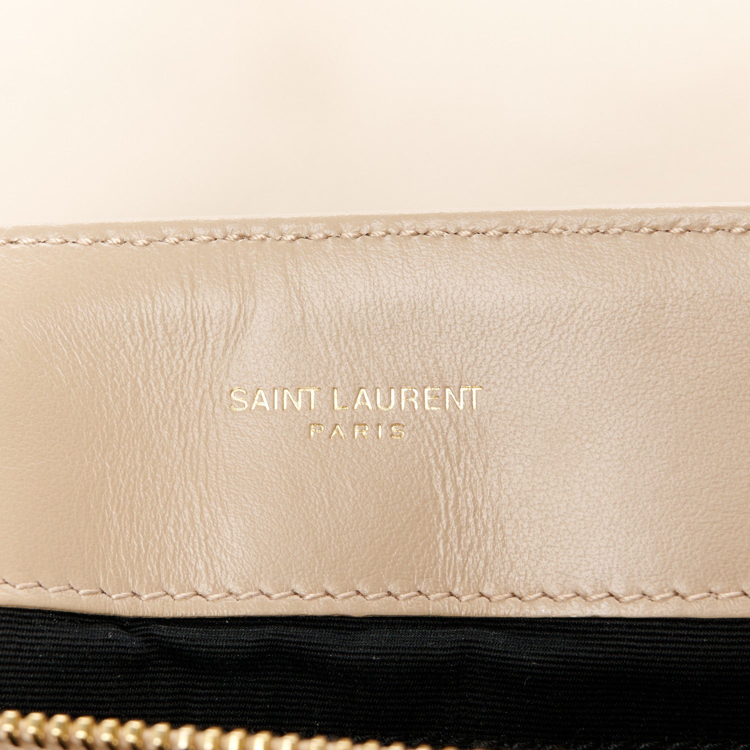 Saint Laurent Calfskin Y Quilted Monogram Medium Loulou Chain Satchel Dark Beige 6 of 12