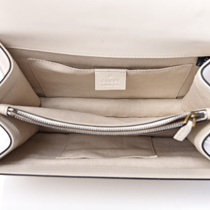 Gucci Calfskin Bamboo Web Medium Dionysus Top Handle Bag White Blue Hibiscus Red 5 of 12