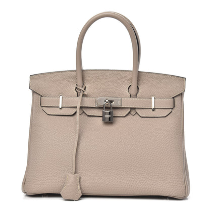 Hermes Togo Birkin 30 Gris Tourterelle 1 of 10