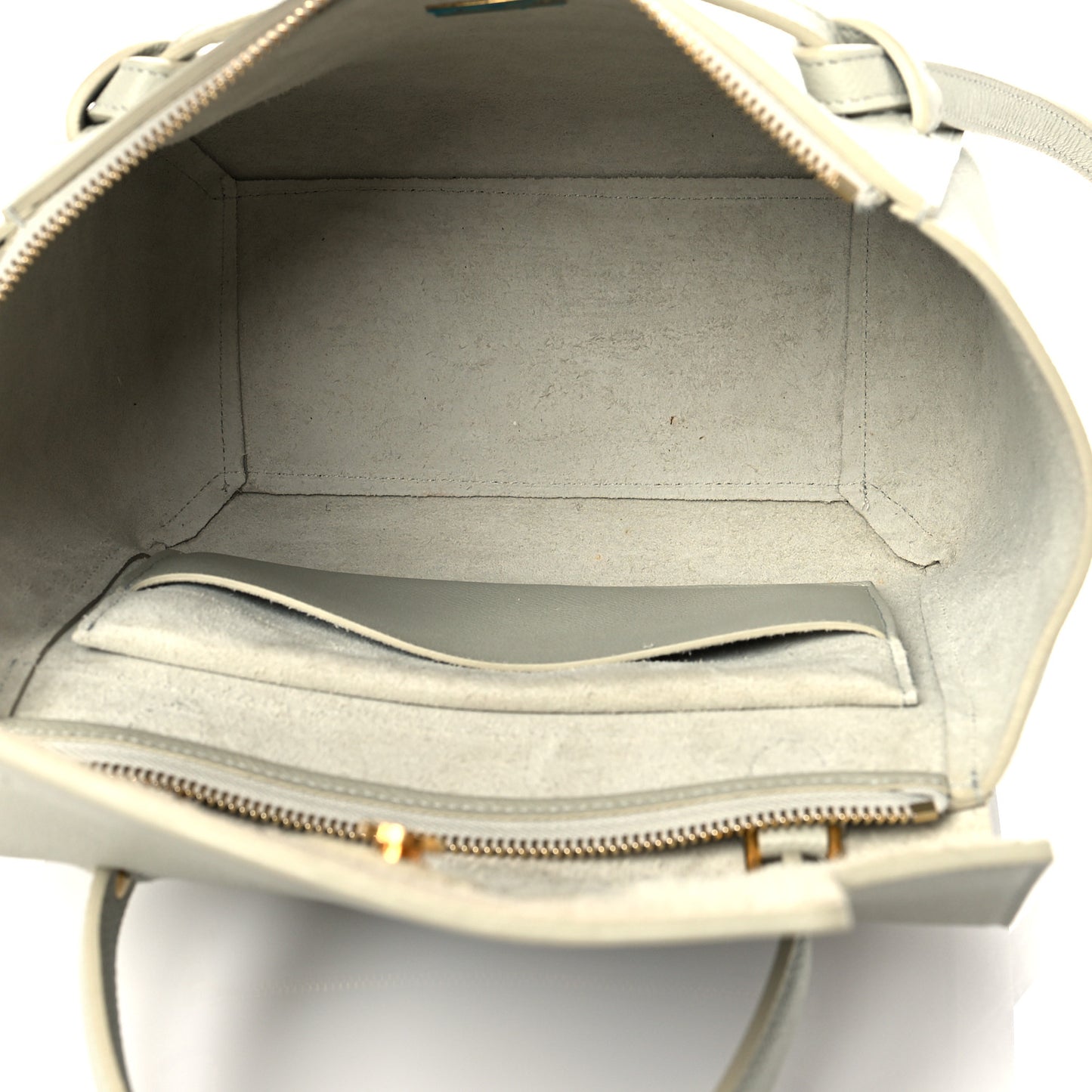 Grained Calfskin Micro Belt Bag Vert D'eau