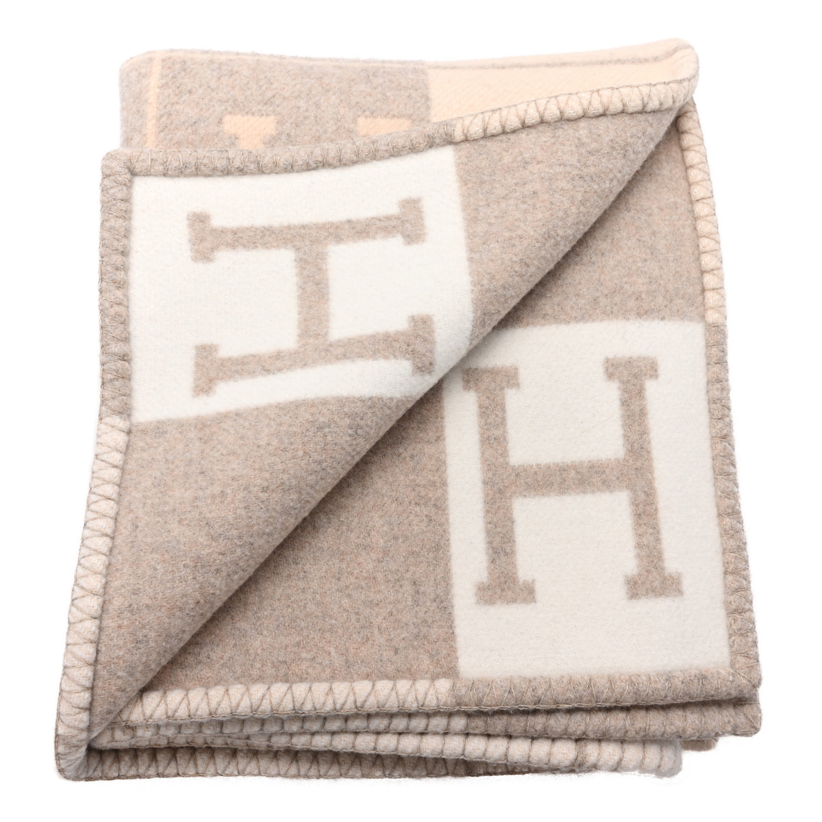 Wool Cashmere Avalon III Blanket Coco Camomille