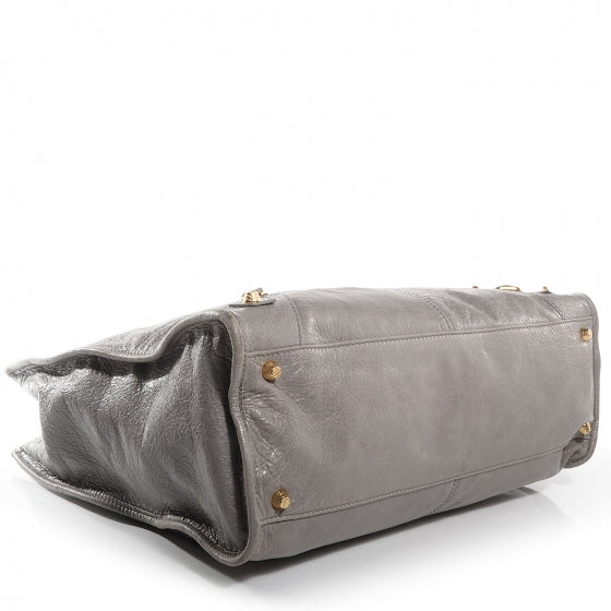 Balenciaga Agneau Giant 12 Gold Hardware Monday Gris Pyrite 4 of 9