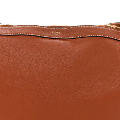 Celine Supple Calfskin Medium Strap Leandre Shoulder Bag Brown 7 of 9