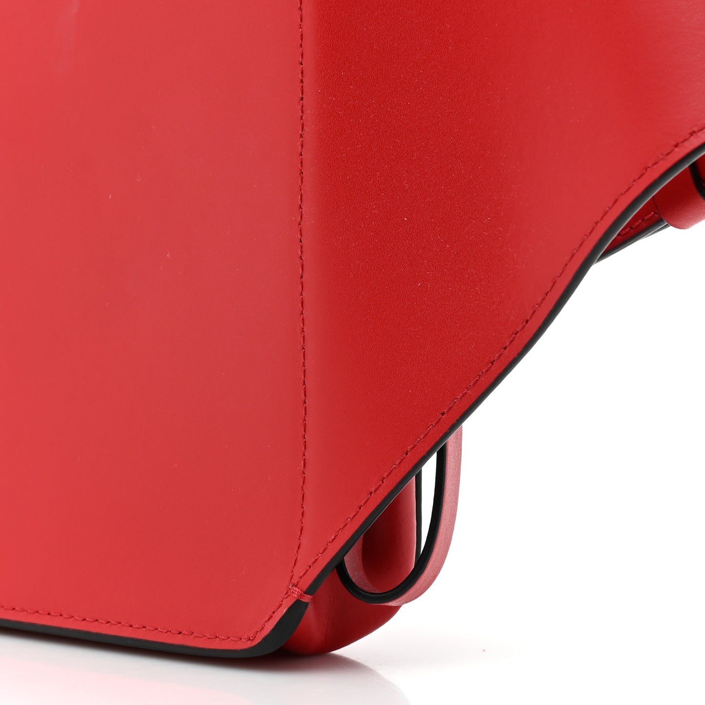Calfskin Mens VLTN Belt Bag Pure Red Black