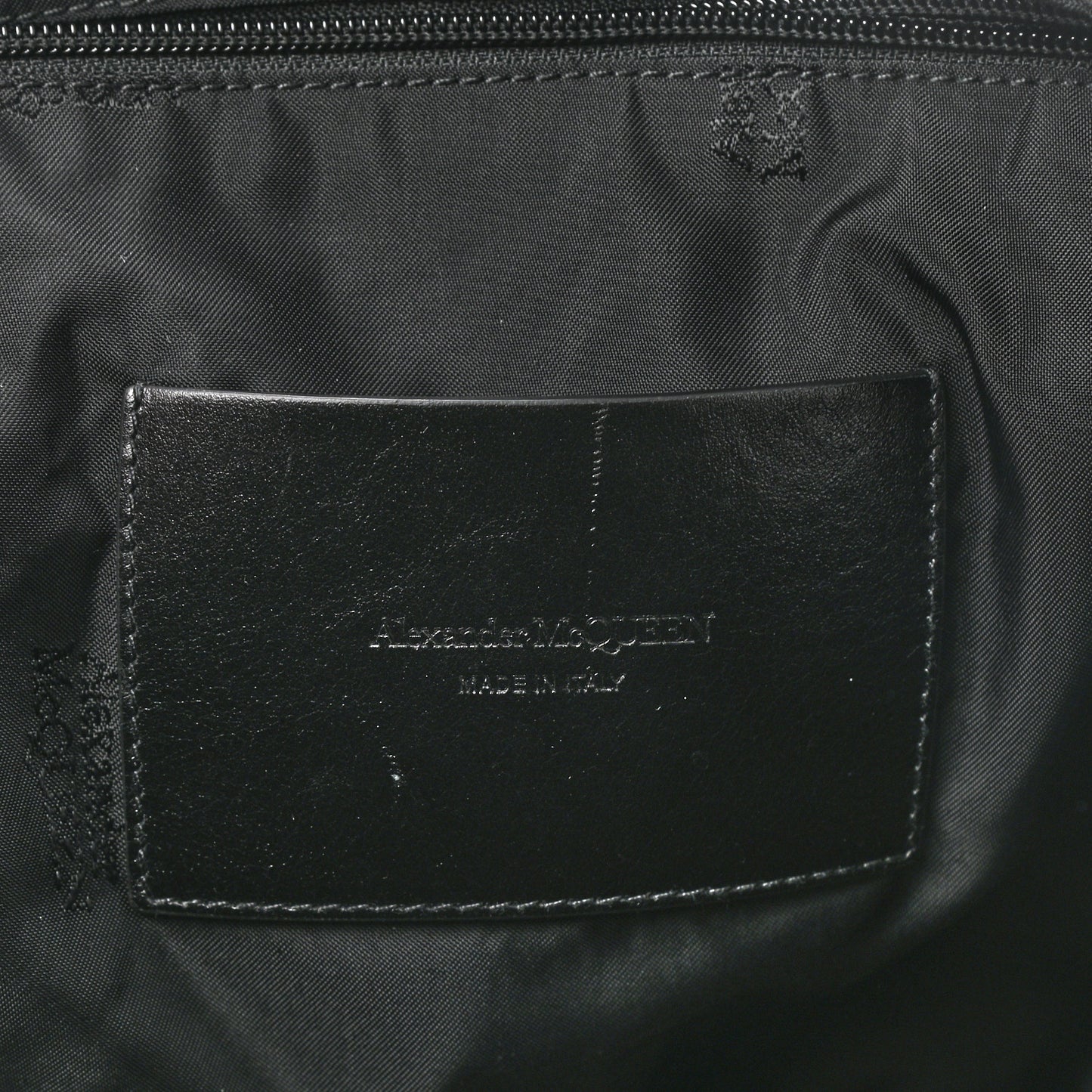 Canvas Selvedge Duffle Black Red