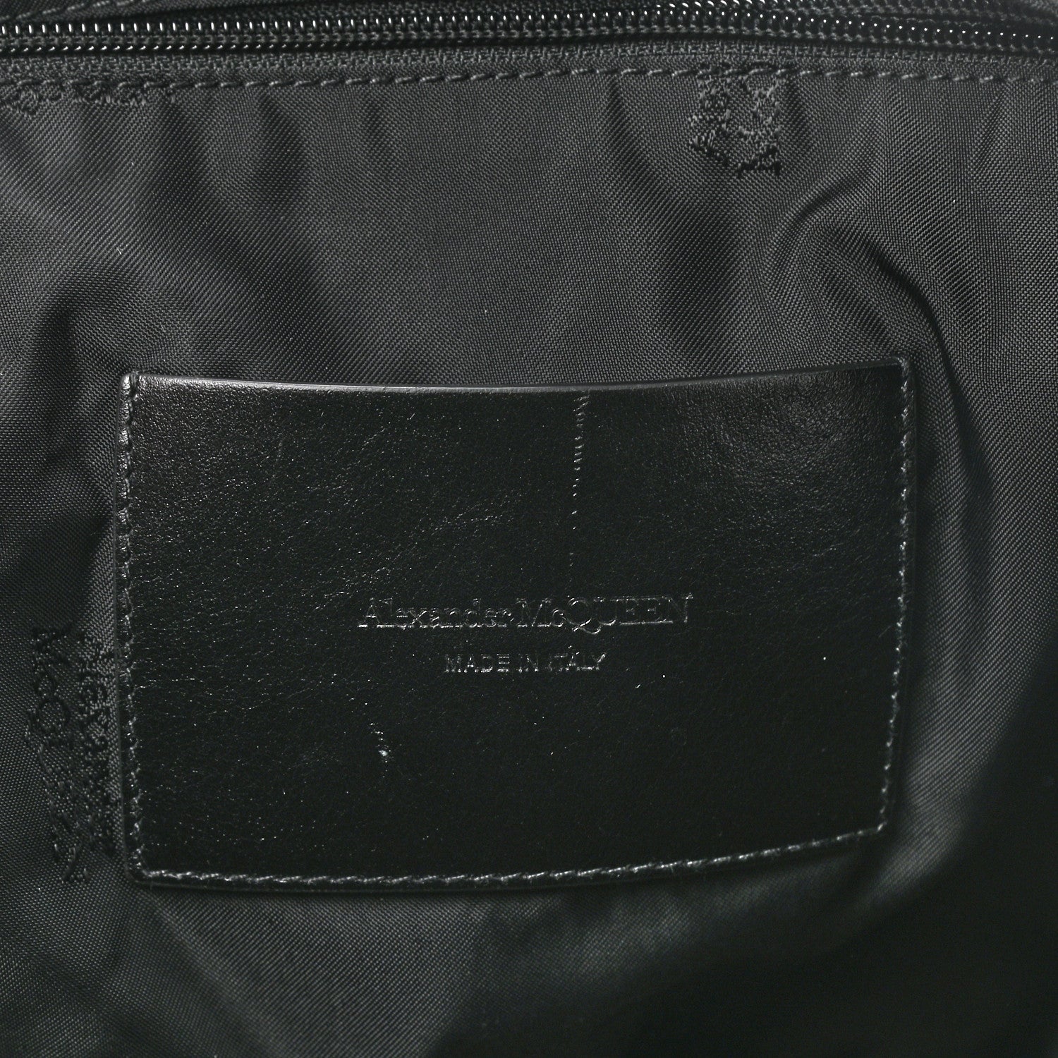 Alexander McQueen Canvas Selvedge Duffle Black Red 5 of 8