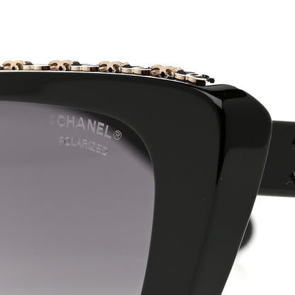Chanel Acetate Butterfly Sunglasses 5540 Black 7 of 8