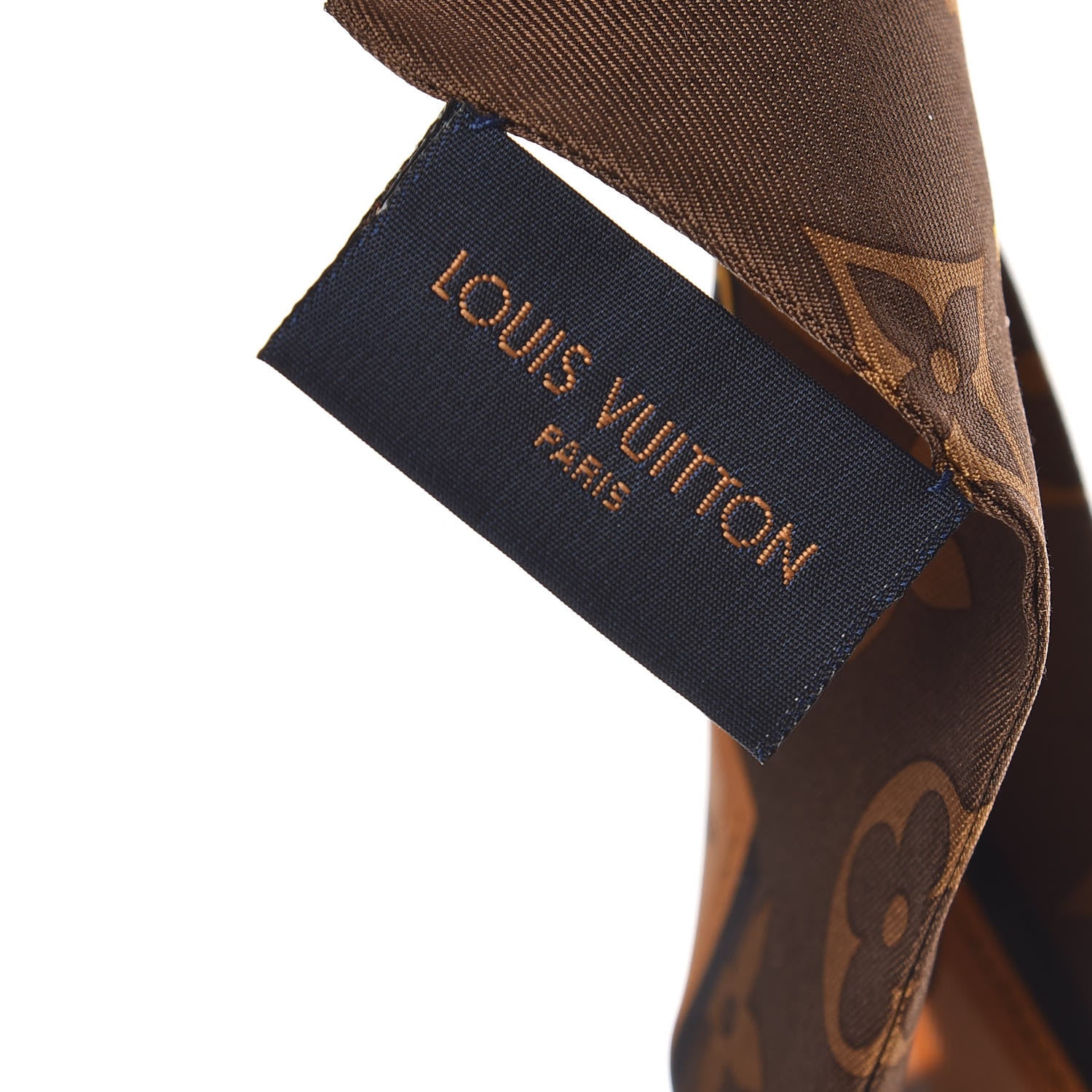 Louis Vuitton Silk Monogram Confidential Bandeau Brown 5 of 5