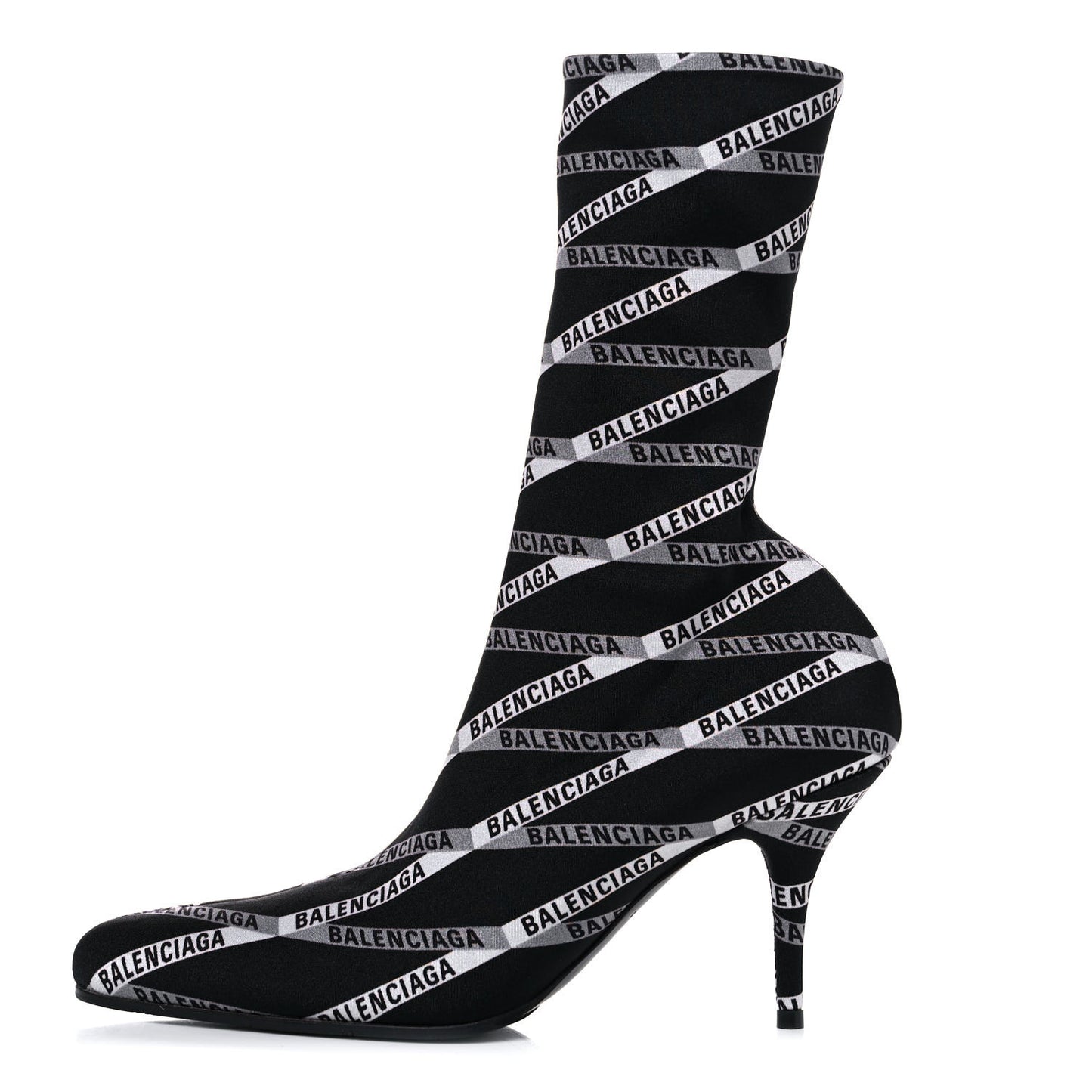 Spandex Losange Monogram 85mm Booties 38 Gris Black