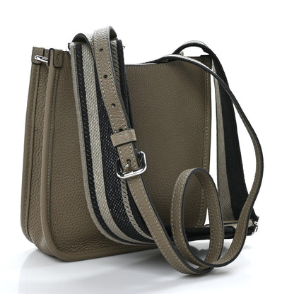 Prada Vitello Daino Soft Mini Hobo Messenger Bag Argilla 3 of 8