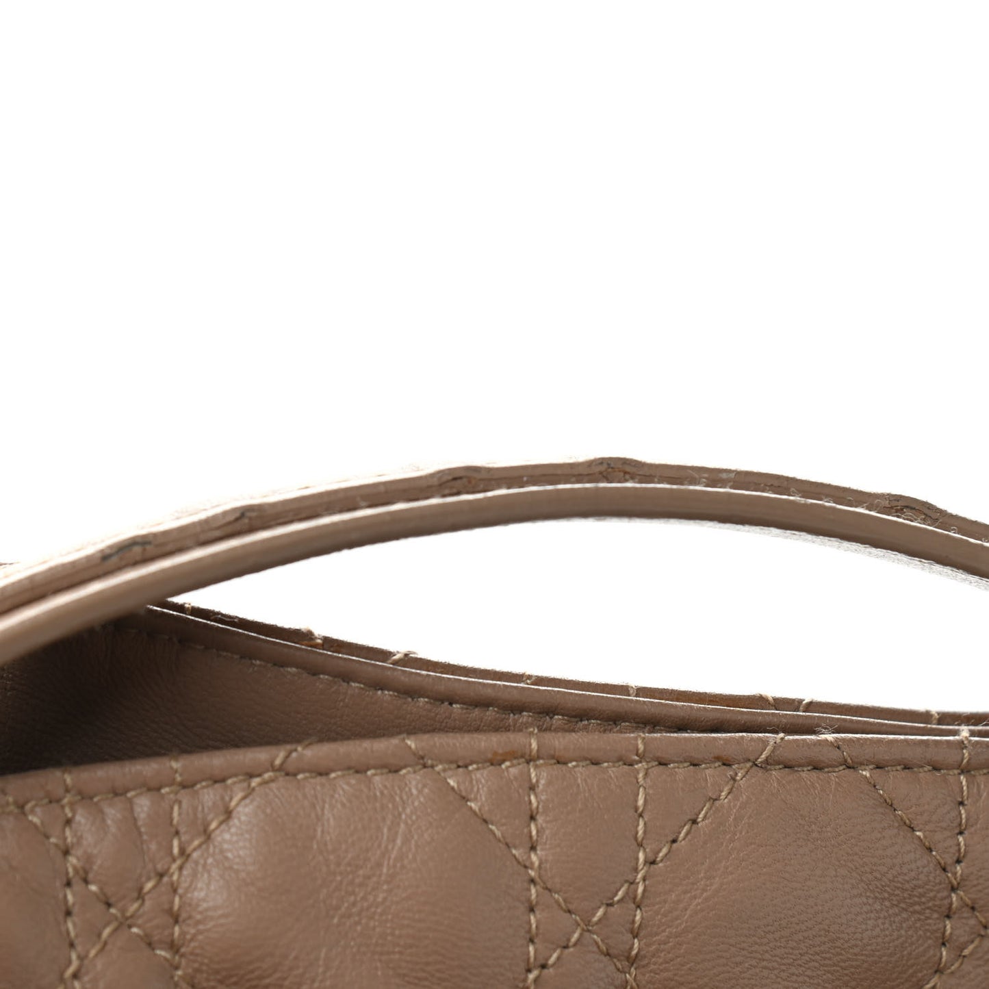 Lambskin Cannage Large Dior Soft Hobo Beige