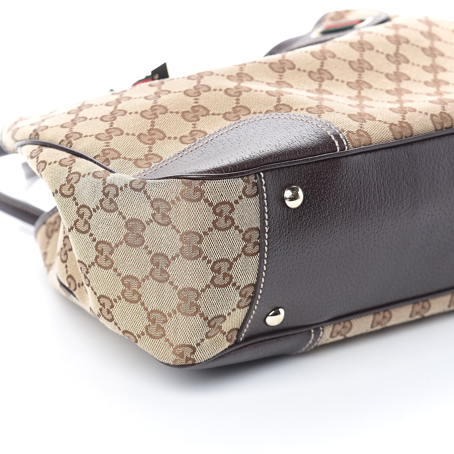 Gucci Monogram Medium Princy Tote Dark Brown 8 of 9