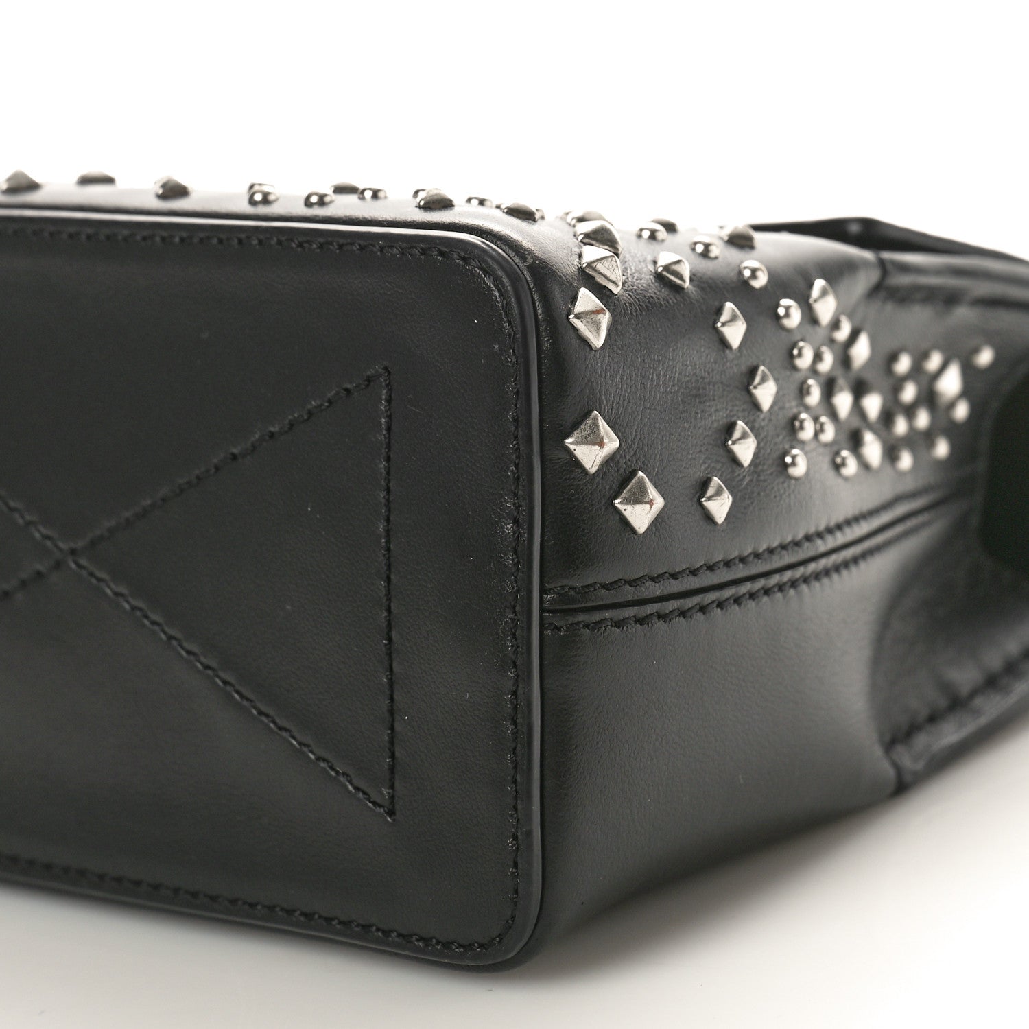 Mulberry Calfskin Studded Micro Seaton Black 9 of 11