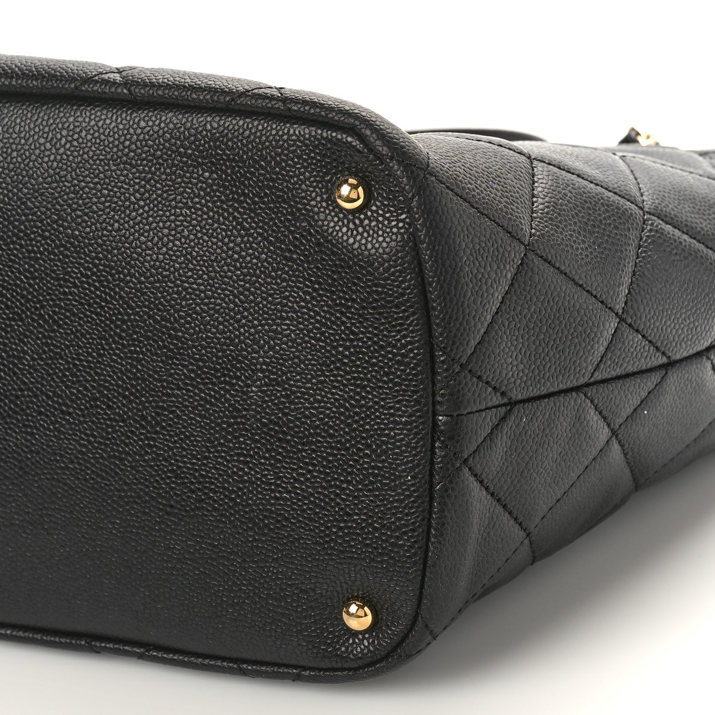 Caviar Quilted Timeless CC Soft Tote Black