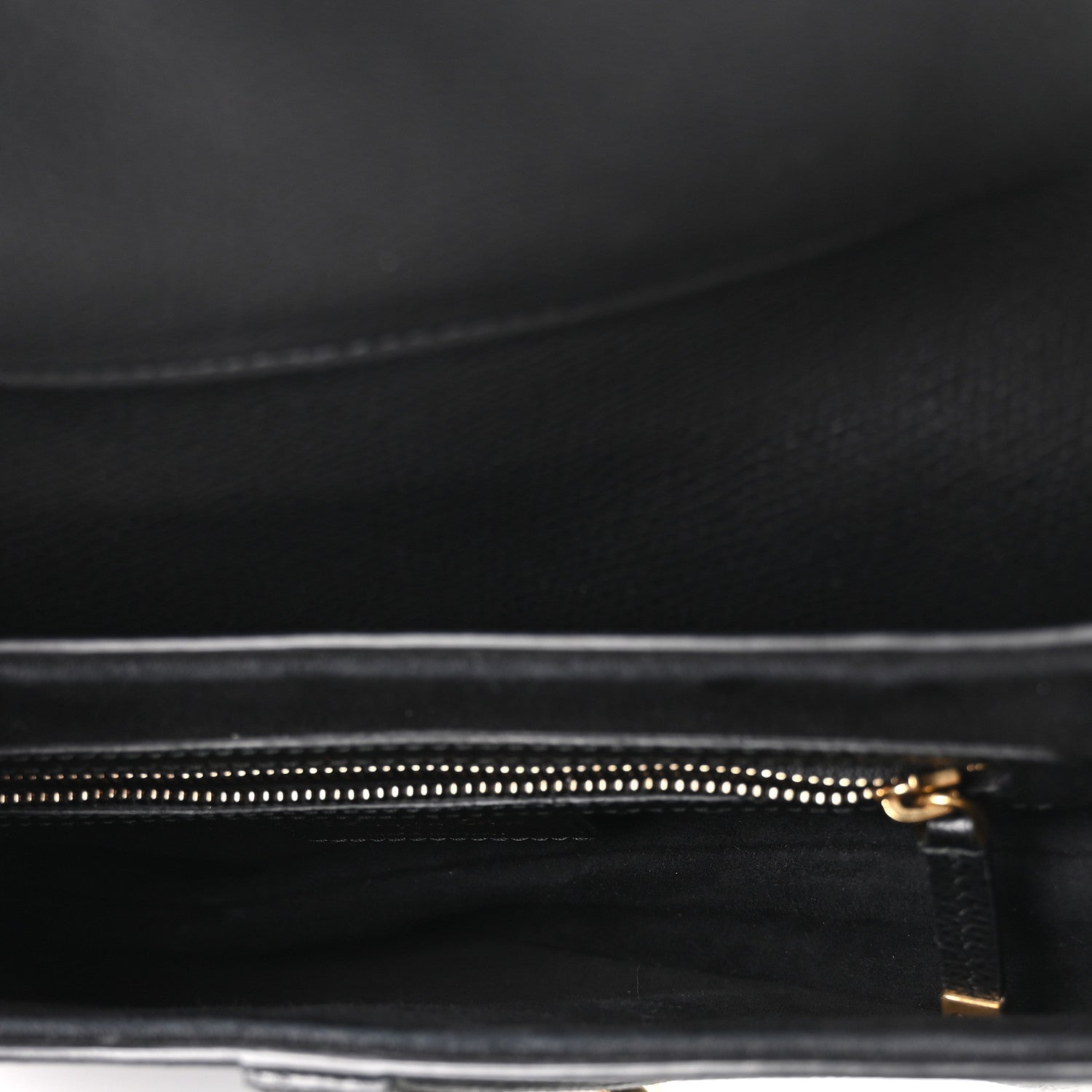 Christian Dior Grained Calfskin Saddle Bag Black 5 of 10