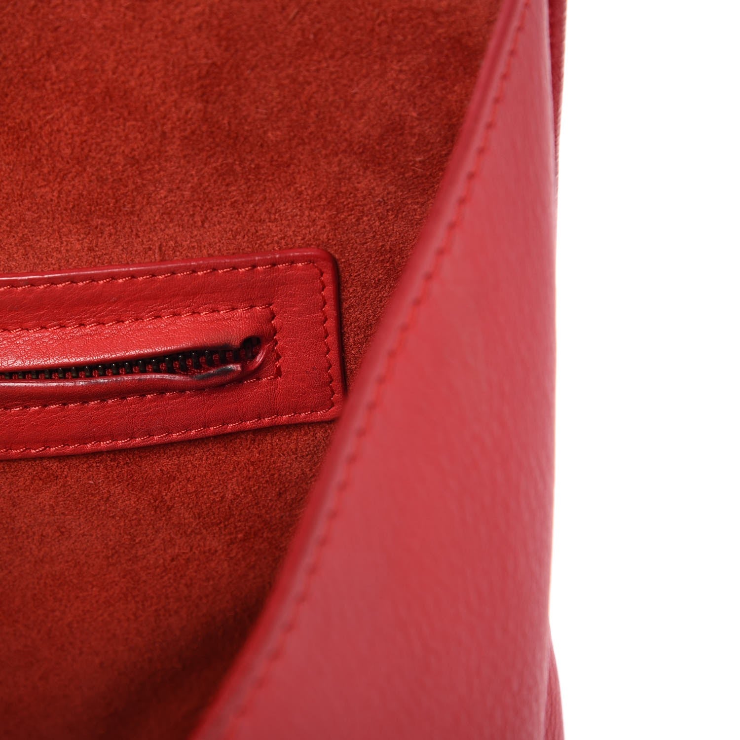 Celine Supple Calfskin Medium Phantom Luggage Vermillion 8 of 18
